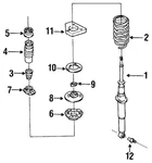 Genuine Mazda Suspension Shock Absorber Mount H380-28-012A. Fixed Price $37.00.