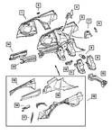Genuine Mopar Brake Tube Bracket 5098770AA. Fixed Price $5.00.