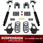3"/5" Lowering Kit For 2007-2013 Chevy Silverado Gmc Sierra 1500 V6 W/ Shocks. Fixed Price $752.23.