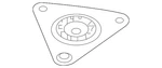 Genuine Nissan Strut Mount 54320-4CL0B. Fixed Price $101.79.