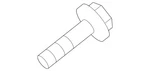Genuine Nissan Mount Bolt 40056-CK000. Fixed Price $15.55.