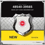 Genuine 1992-2003 Toyota Camry Rear Left Hand Absorber Set 48540-39565. Fixed Price $281.49.