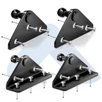 Arana Gas Strut Mounting Brackets, Ball Stud 10MM, Carbon Steel, Black. Fixed Price $21.72.