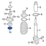 For Mitsubishi Mirage 2014-2024 4060A467 Front Suspension Strut Mount. Fixed Price $143.88.