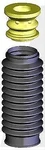 Kyb SB104 Shock Boot Strut Rubber Black Each. Fixed Price $34.39.