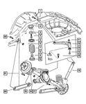 Genuine Mopar Spring Isolator 52088346. Fixed Price $104.96.