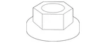Genuine Honda Suspension Strut Mount Nut 90213-SNA-013. Fixed Price $6.25.