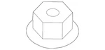 Genuine Volkswagen Top Nut N-909-664-02. Fixed Price $10.48.