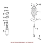 Genuine Oem Rear Suspension Shock Absorber Mount For Bmw Z4 2006-2008. Fixed Price $77.22.