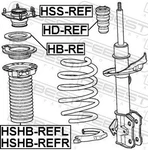 For Febest Hb-re Front Shock Absorber Bearing. Fixed Price $21.23.