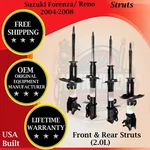 Monroe Oem Front & Rear Struts 2004-2008 Suzuki Forenza Reno 9 Yr Warranty. Fixed Price $423.96.