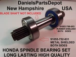 Set Honda 2013 2113 Spindle Bearings 91052-758-003 91055-752-831 Mtl & Rbr Shldd. Fixed Price $20.00.