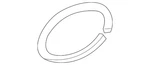 Genuine Porsche Upper Mount Snap Ring 9GT-412-269. Fixed Price $13.43.