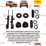 Front Shock Absorber Suspension Kit Hyundai Creta 2015-2020 Genuine Oem Complete. Fixed Price $279.89.