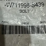 Genuine Ford Bolt Flanged Hex -W711998-S439. Fixed Price $12.99.