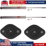 New Rear Shock Absorbers & Upper Mounts Kit Kyb Gas-a-just For Bmw E46 Coupe. Fixed Price $225.68.