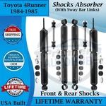 Monroe Oem Front & Rear Shock W/sway Bar Link For 1984-1985 Toyota 4RUNNER 9YR. Fixed Price $245.76.