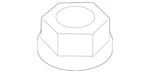 Genuine Mercedes-benz Hexagon Nut 910123-010000. Fixed Price $7.50.
