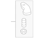 Genuine Volkswagen Stop Bracket 5C3-898-817. Fixed Price $43.00.