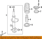 Nissan Oem 11-25 Leaf Front Suspension Struts Components-strut Nut 54588ED00C. Fixed Price $7.30.
