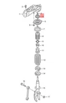 Genuine Porsche Cayenne 9PA1 Shock Absorber Bearing 95533301900. Fixed Price $57.16.