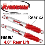 Rancho RS9000XL Rear Gas Shocks 2007-2013 Silverado Sierra 1500 Rwd W/4" Lift. Fixed Price $268.95.