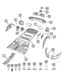 Genuine Mopar Shock Mounting Bracket Reinforcement Left 68039035AB. Fixed Price $43.82.