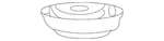 Genuine Ford Strut Mount 6S4Z-3A197-A. Fixed Price $68.39.