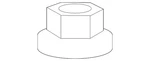 Genuine Acura Nut Self-lock (12MM) (nylon) 90364-SJC-A01. Fixed Price $22.06.