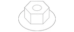 Genuine Mitsubishi Top Nut MF925636. Fixed Price $11.86.
