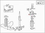 Genuine Mercedes R129 Sl Rubber Bushing 1293200344. Fixed Price $447.61.