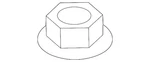 Genuine Toyota Suspension Strut Mount Nut 90179-12145. Fixed Price $8.61.